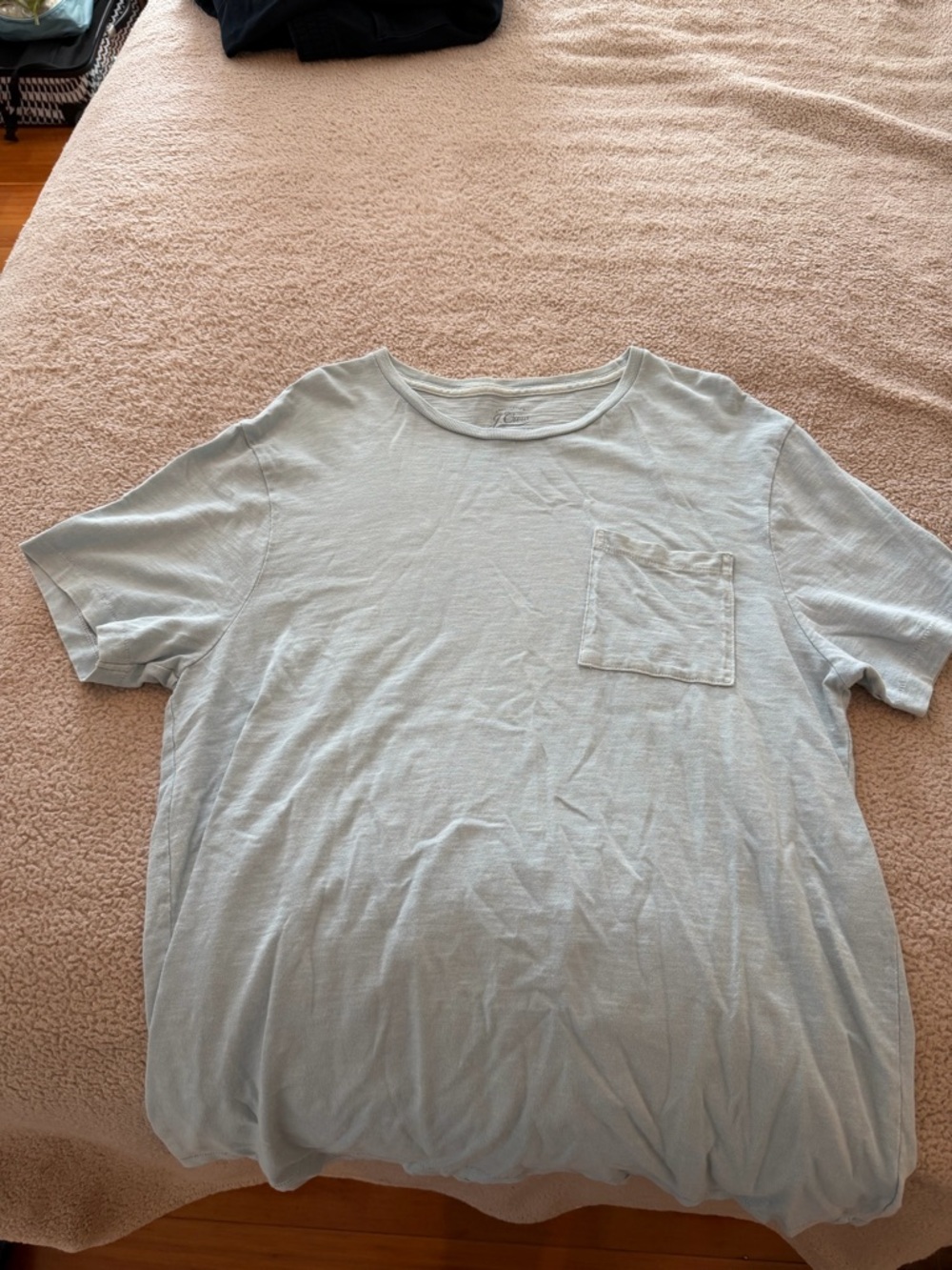 J. Crew Light Blue Short-Sleeve Pocket Tee